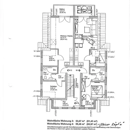 Apartment Kavelweg 13 Whg 4 - Kleiner Käptn
